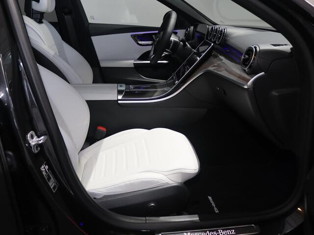 Mercedes-Benz C-KLASSE Estate 180 AMG NIGHT | Panoramadak | Stoelmemory | Dodehoekassistent | Apple Carplay | Beige Leder | Dodehoekassistent | 19 inch AMG Multispaaks velgen |