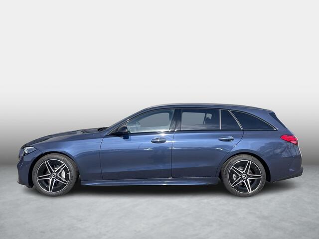 Mercedes-Benz C-KLASSE Estate 200 AMG Line | Nightpakket | Panoramadak | Winterpakket | Rijassistentiepakket Plus | 360° Camera | Burmester® 3D | Head-up display | Memorystoelen Verwarmd | Trekhaak | Sfeerverlichting | Apple & Android Carplay | Showmodel