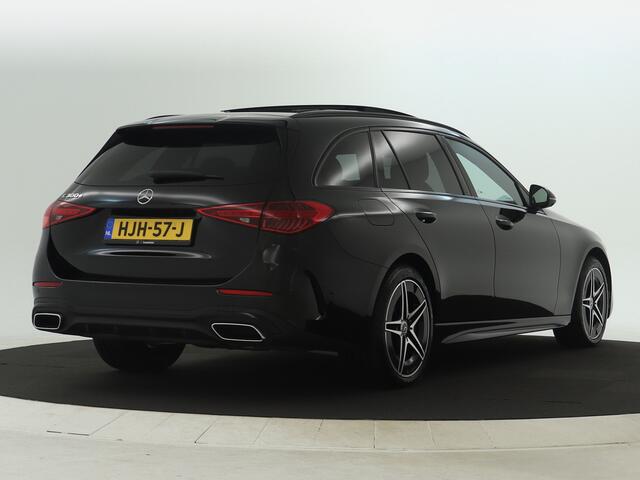 Mercedes-Benz C-KLASSE Estate 300 e AMG Plug-In Hybride | Night Pakket | Panorama Schuif-Kanteldak | Burmester® 3D-Surround-Soundsystem | DC Laden | Distronic | Inclusief 24 maanden MB Certified garantie voor Europa.