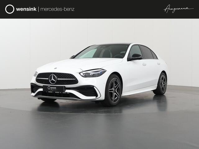 Mercedes-Benz C-KLASSE 180 Business Solution AMG | Premium Plus | Trekhaak | Panoramadak | Nightpakket | Memory | 18-Inch | Sfeerverlichting