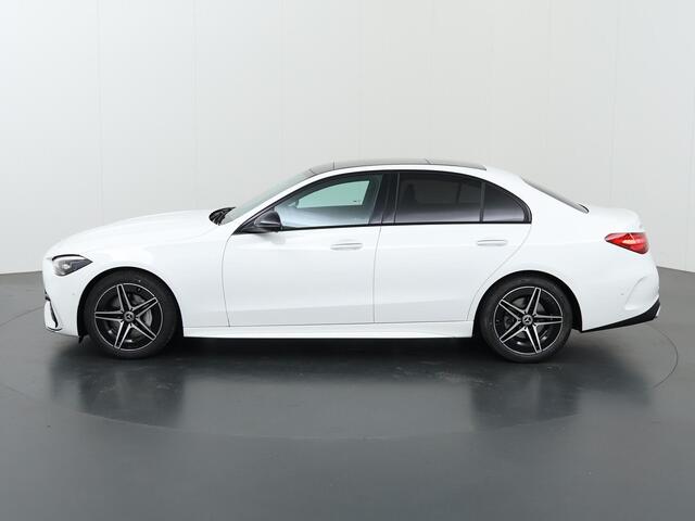 Mercedes-Benz C-KLASSE 180 Business Solution AMG | Premium Plus | Trekhaak | Panoramadak | Nightpakket | Memory | 18-Inch | Sfeerverlichting