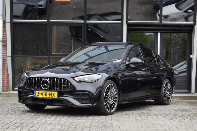 Mercedes-Benz C-KLASSE 300 e Luxury Line AMG Line Pano HUD Lane BURM. Stoelventi. Massage