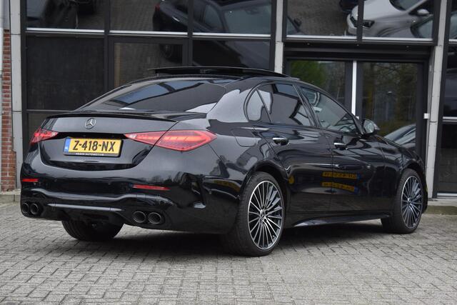Mercedes-Benz C-KLASSE 300 e Luxury Line AMG Line Pano HUD Lane BURM. Stoelventi. Massage