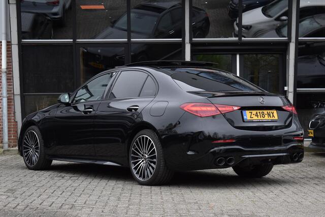 Mercedes-Benz C-KLASSE 300 e Luxury Line AMG Line Pano HUD Lane BURM. Stoelventi. Massage