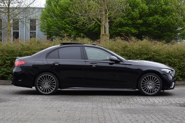 Mercedes-Benz C-KLASSE 300 e Luxury Line AMG Line Pano HUD Lane BURM. Stoelventi. Massage
