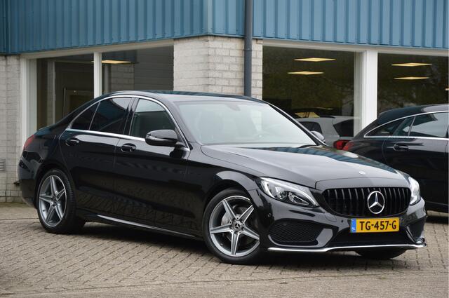 Mercedes-Benz C-KLASSE 180 AMG-LINE | LED | LEDER | CAMERA | ALARM | STOELVERW | ENZ