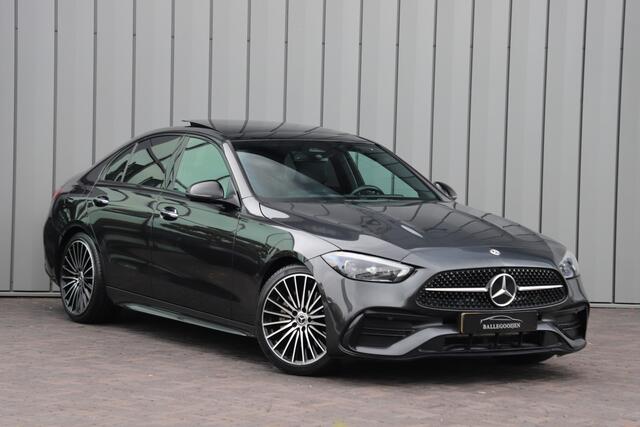 Mercedes-Benz C-KLASSE 180 AMG Aut9 | 170PK | Pano | Sfeerverlichting | Keyles-go | Digital-light | Memory | Carbon | Stoelverwarming | 2021.