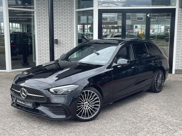 Mercedes-Benz C-KLASSE Estate 180 | Panoramadak | AMG | Night Pakket | Panoramadak | Elektrisch Verstelbare Stoelen + Memory | Dodehoekassistent | Apple CarPlay | Android Auto | Sfeerverlichting | Stoelverwarming
