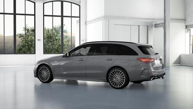 Mercedes-Benz C-KLASSE Estate 300 e Business Solution AMG | Trekhaak | Nightpakket | Parkeerpakket met 360°-camera | Memorypakket | Sfeerverlichting | Antidiefstalpakket GUARD 360° Plus | EASY PACK achterklep | Dodehoekassistent |