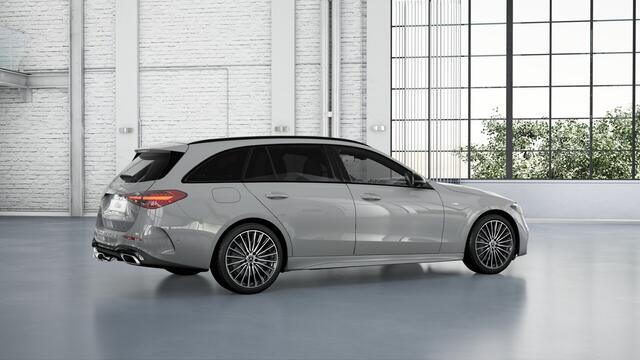 Mercedes-Benz C-KLASSE Estate 300 e Business Solution AMG | Trekhaak | Nightpakket | Parkeerpakket met 360°-camera | Memorypakket | Sfeerverlichting | Antidiefstalpakket GUARD 360° Plus | EASY PACK achterklep | Dodehoekassistent |