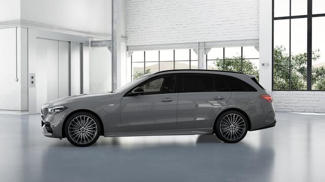 Mercedes-Benz C-KLASSE Estate 300 e Business Solution AMG | Trekhaak | Nightpakket | Parkeerpakket met 360°-camera | Memorypakket | Sfeerverlichting | Antidiefstalpakket GUARD 360° Plus | EASY PACK achterklep | Dodehoekassistent |