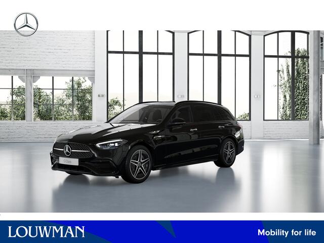 Mercedes-Benz C-KLASSE Estate 300 e Business Solution AMG | Nightpakket | Comfortpakket Plus | Trekhaak | Parkeerpakket met 360°-camera | Antidiefstalpakket GUARD 360° Plus | EASY PACK achterklep | KEYLESS GO | Memorypakket |