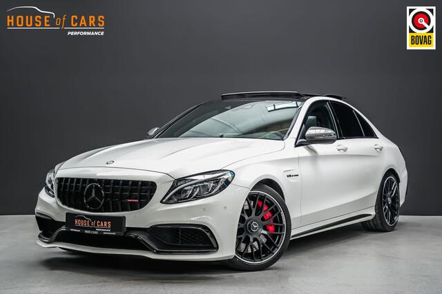 Mercedes-Benz C-KLASSE C63S AMG 510pk |carbon exterieur|pano|schaalstoelen|Burmester|memory|HUD|camera|elek. achterklep|interieur parfum|DAB|19"|