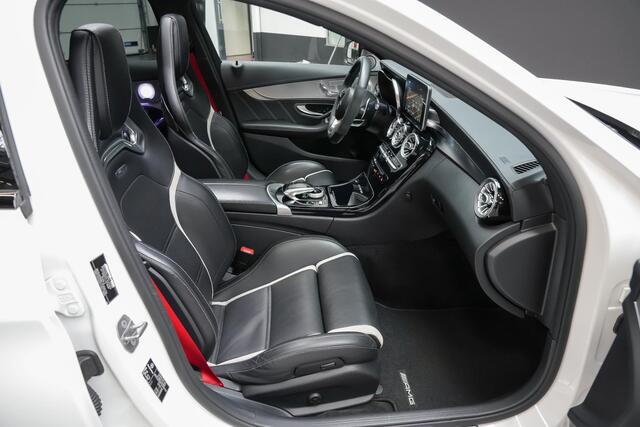 Mercedes-Benz C-KLASSE C63S AMG 510pk |carbon exterieur|pano|schaalstoelen|Burmester|memory|HUD|camera|elek. achterklep|interieur parfum|DAB|19"|