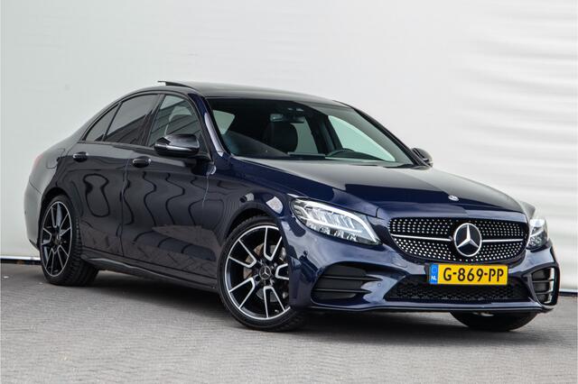 Mercedes-Benz C-KLASSE 200 Aut9 AMG Nightpakket, Pano, Leder, Widescreen, BTW