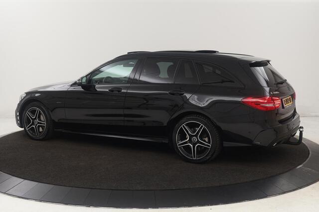 Mercedes-Benz C-KLASSE 300e AMG Limited | Panoramadak | Stoelverwarming | 360 camera | Matrix LED | Carplay | Trekhaak | Leder/Alcantara | Climate control