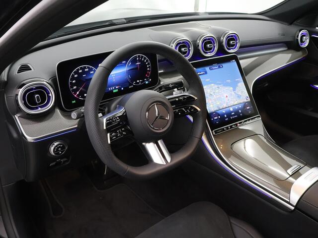 Mercedes-Benz C-KLASSE 300 e AMG Line | Panoramadak | Keyless | Panoramadak | Digitaal licht