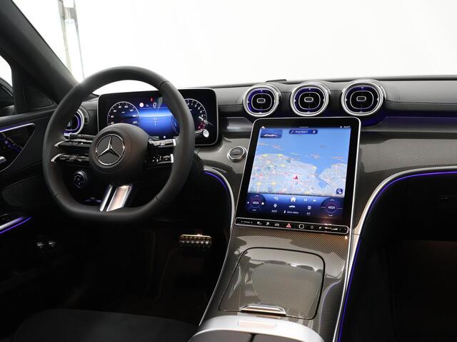 Mercedes-Benz C-KLASSE 300 e AMG Line | Panoramadak | Keyless | Panoramadak | Digitaal licht