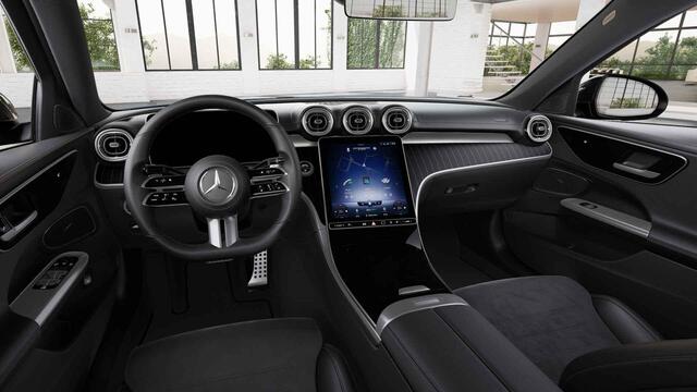 Mercedes-Benz C-KLASSE 200 AMG Line | Night | Panoramadak | Sfeerverlichting | 19" lichtmetalen spaakwielen |