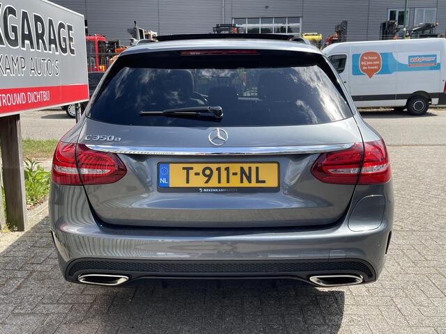 Mercedes-Benz C-KLASSE Estate 350 e Sport Edition AMG Line 18"/Panoramadak/Luchtvering/360 camera/Burmester/Leder/Stoelverwarming/LED