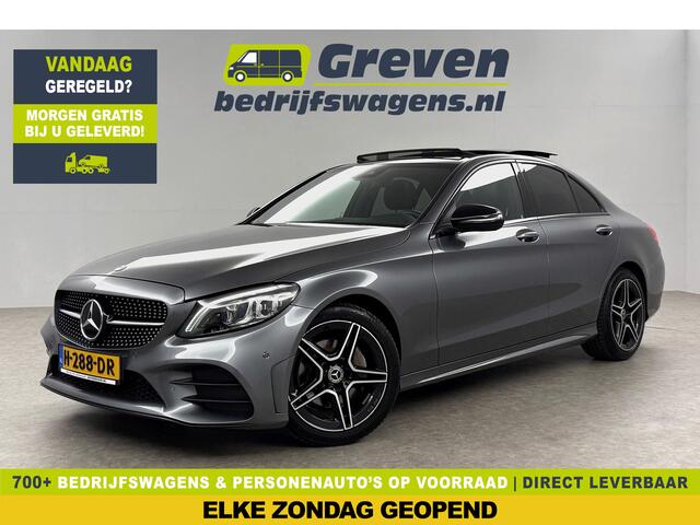 Mercedes-Benz C-KLASSE 180 AMG 157PK Pano Sfeerverl. Virtual LED 18"LMV Clima Cruise Camera Carplay Navi PDC