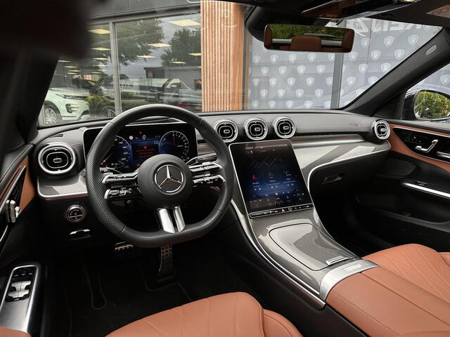Mercedes-Benz C-KLASSE Estate 300 e AMG Line Panoramadak Luxe Leder Adapt. Cruise Headup Display LED Trekhaak 18''LM 1e Eigenaar
