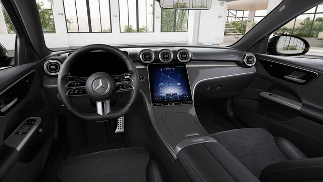 Mercedes-Benz C-KLASSE 180 AMG Line | Night | 19" lichtmetalen velgen | Agility Control | Sfeerverlichting | Stoelverwarming |