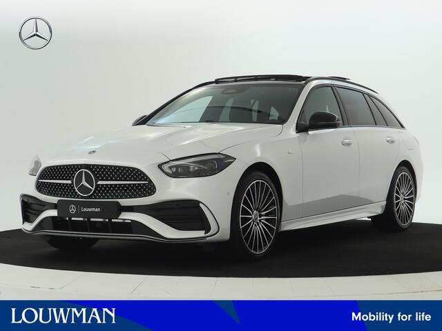 Mercedes-Benz C-KLASSE Estate 300 e Business Solution AMG | Trekhaak | Nightpakket | Parkeerpakket met 360°-camera | KEYLESS GO-comfortpakket | Antidiefstalpakket GUARD 360° Plus | Memorypakket | EASY PACK achterklep |