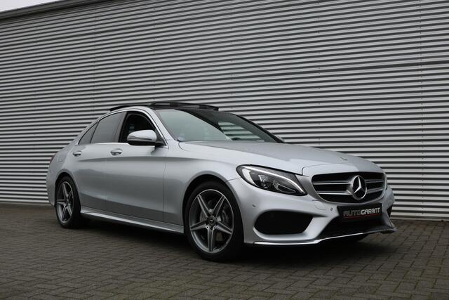 Mercedes-Benz C-KLASSE 180 AMG Pakket Aut (Orig NL! NAP! Panoramadak Sportleder Navi/Camera Full-Led 18InchAMG PrivacyGlass Pdc V+A)