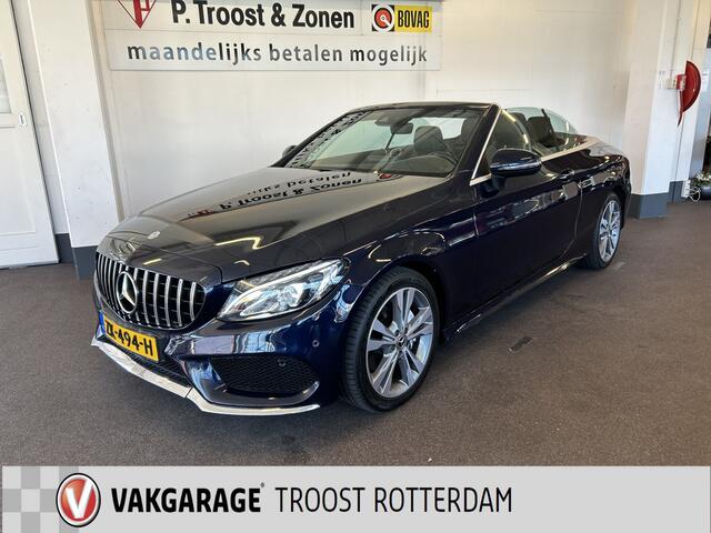Mercedes-Benz C-KLASSE Cabrio 180 Premium Plus AMG | Airscarf | Cruise control | Climate control | Lederen bekleding | Stoelverwarming | Navigatie | Parkeersensoren v+a