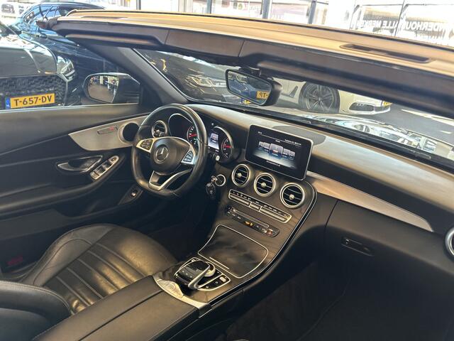 Mercedes-Benz C-KLASSE Cabrio 180 Premium Plus AMG | Airscarf | Cruise control | Climate control | Lederen bekleding | Stoelverwarming | Navigatie | Parkeersensoren v+a