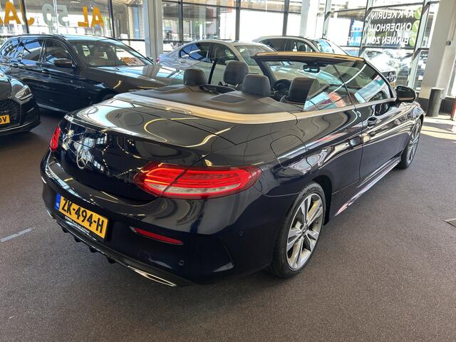 Mercedes-Benz C-KLASSE Cabrio 180 Premium Plus AMG | Airscarf | Cruise control | Climate control | Lederen bekleding | Stoelverwarming | Navigatie | Parkeersensoren v+a