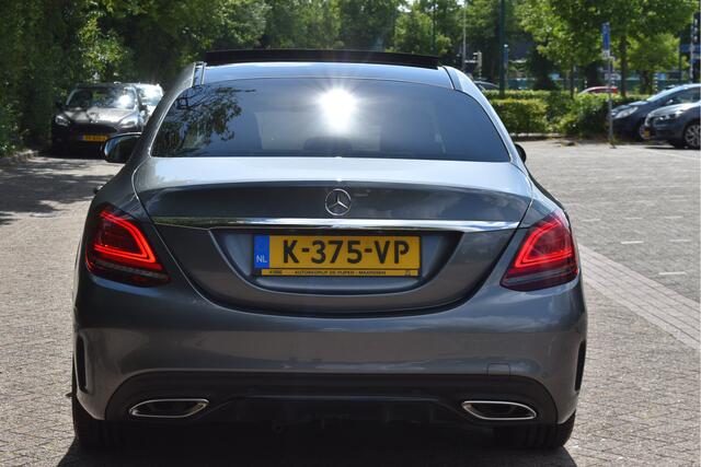 Mercedes-Benz C-KLASSE 180 Business Solution AMG | NL-Auto | 360 gr. camera | Pano.dak | Afn.haak | Carplay | Full LED
