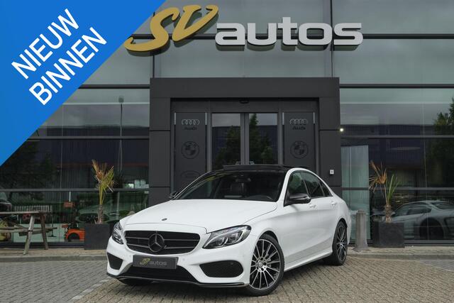 Mercedes-Benz C-KLASSE C200 AMG 184pk Panoramadak Burmester Night pakket 19" LMV Command Full led