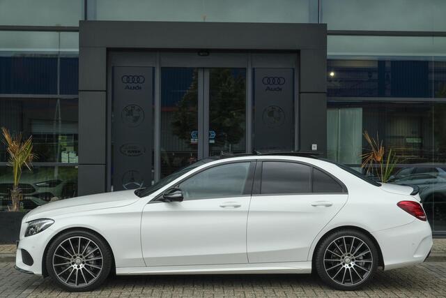 Mercedes-Benz C-KLASSE C200 AMG 184pk Panoramadak Burmester Night pakket 19" LMV Command Full led