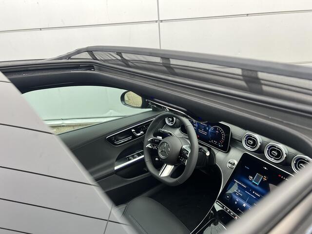 Mercedes-Benz C-KLASSE 300 e Business Solution AMG | Night Pakket | Winter Pakket | Panoramadak | 360° Camera | DISTRONIC Afstandsassistent | Dodehoekassistent | Elektrisch Verstelbare Stoelen + Memory | Stoelverwarming | Stuurverwarming | Apple CarPlay | Android Auto
