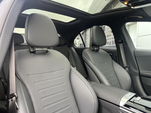 Mercedes-Benz C-KLASSE 300 e Business Solution AMG | Night Pakket | Winter Pakket | Panoramadak | 360° Camera | DISTRONIC Afstandsassistent | Dodehoekassistent | Elektrisch Verstelbare Stoelen + Memory | Stoelverwarming | Stuurverwarming | Apple CarPlay | Android Auto