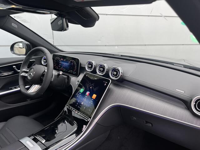 Mercedes-Benz C-KLASSE 300 e Business Solution AMG | Night Pakket | Winter Pakket | Panoramadak | 360° Camera | DISTRONIC Afstandsassistent | Dodehoekassistent | Elektrisch Verstelbare Stoelen + Memory | Stoelverwarming | Stuurverwarming | Apple CarPlay | Android Auto