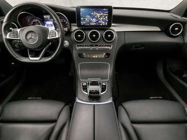 Mercedes-Benz C-KLASSE 180 AMG Sport 157Pk Automaat (PANORAMADAK, GROOT NAVI, 360 CAMERA, STOELVERWARMING, ELEK SPORTSTOELEN, LEDER, SFEERVERLICHTING, CRUISE, NIEUWE APK, NIEUWSTAAT)