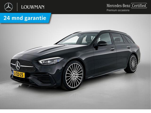 Mercedes-Benz C-KLASSE Estate 200 Launch Edition AMG Line | Panoramadak | Multispaaks lichtmetalen velgen | Elct. bed voorstoelen met memory | Navigatie | Parking support | Inclusief 24 maanden MB Certified garantie voor Europa.