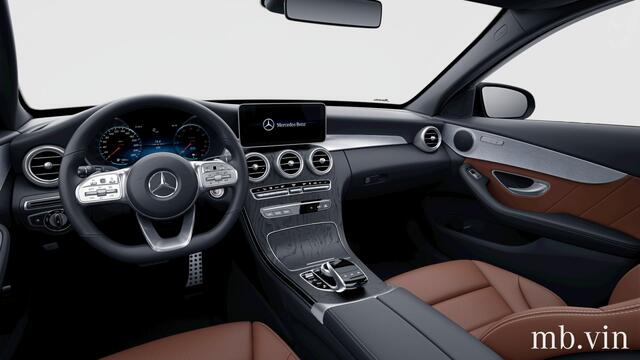 Mercedes-Benz C-KLASSE Estate 300 e Business Solution AMG | Panoramadak | Stoelverwarming | Multibeam LED | Camera | Navigatie | Parkeersensoren | Leer | Apple Carplay | Ambiance Verlichting