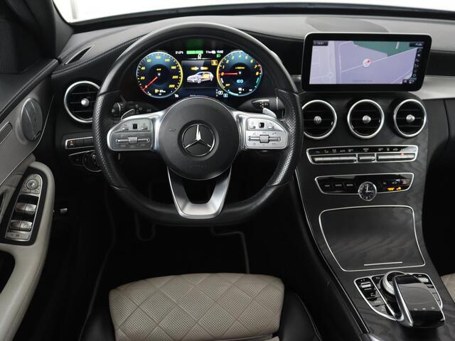 Mercedes-Benz C-KLASSE 300e Avantgarde | Panoramadak | Leder Exclusief | Burmester Surround | Stoelverwarming | Camera | Carplay | Dodehoek detectie | Navigatie | Full LED