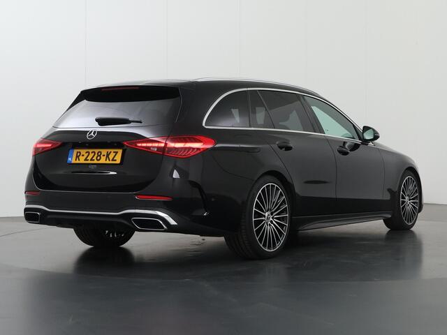 Mercedes-Benz C-KLASSE Estate 180 AMG Line | Distronic | Zwarte hemel | Stoelverwarming | Apple carplay/Android auto | Achterruitrijcamera | Stoelverwarming voor | Sfeerverlichting |