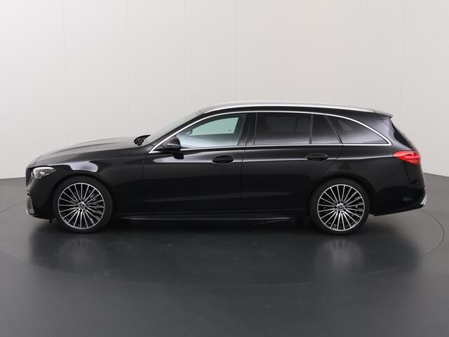 Mercedes-Benz C-KLASSE Estate 180 AMG Line | Distronic | Zwarte hemel | Stoelverwarming | Apple carplay/Android auto | Achterruitrijcamera | Stoelverwarming voor | Sfeerverlichting |