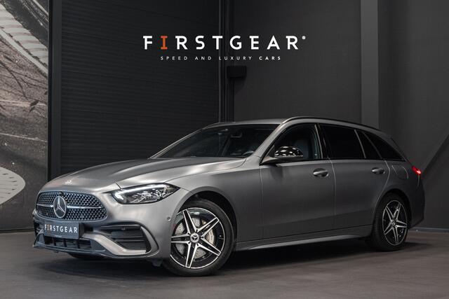 Mercedes-Benz C-KLASSE Estate 300 e AMG Line *Designo Magno / Niveauregulering / Sound-Systeem / Night-Pakket / Elektrische Trekhaak*