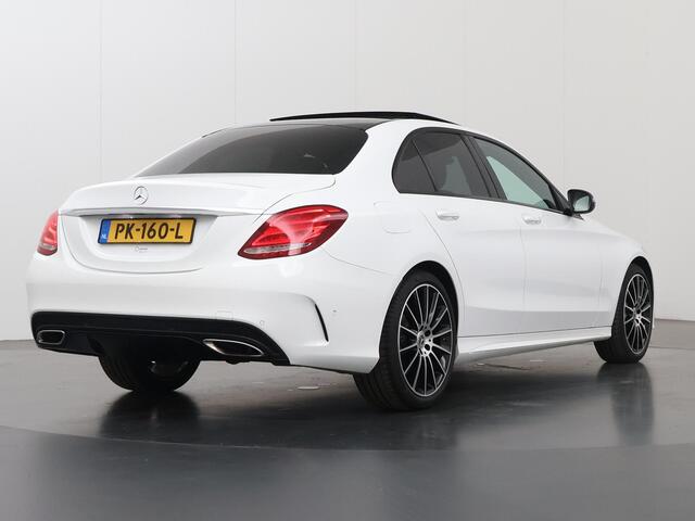 Mercedes-Benz C-KLASSE 180 AMG Sport Edition | Night | Luchtvering | Burmester | Panoramadak | 19" lichtmetalen velgen |
