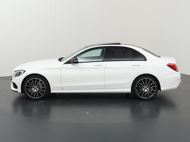 Mercedes-Benz C-KLASSE 180 AMG Sport Edition | Night | Luchtvering | Burmester | Panoramadak | 19" lichtmetalen velgen |