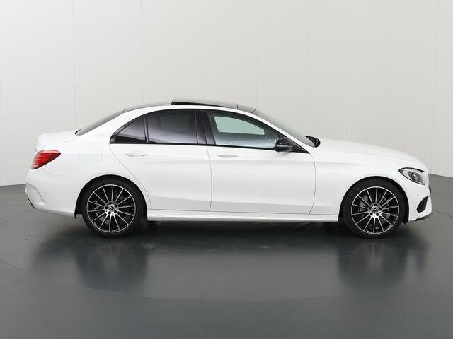 Mercedes-Benz C-KLASSE 180 AMG Sport Edition | Night | Luchtvering | Burmester | Panoramadak | 19" lichtmetalen velgen |