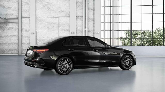 Mercedes-Benz C-KLASSE 300e Business Solution AMG | Panoramaschuifdak | DIGITAL LIGHT | Nightpakket | 19" multispaaks Velgen | 360° camera | Dodehoekassistent |