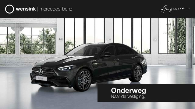 Mercedes-Benz C-KLASSE 300e Business Solution AMG | Panoramaschuifdak | DIGITAL LIGHT | Nightpakket | 19" multispaaks Velgen | 360° camera | Dodehoekassistent |